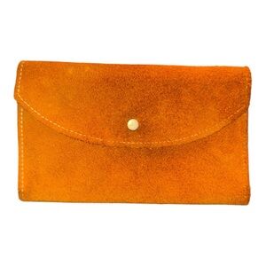 Suede Leather Mid Size Wallet Made in Brasil WLT4